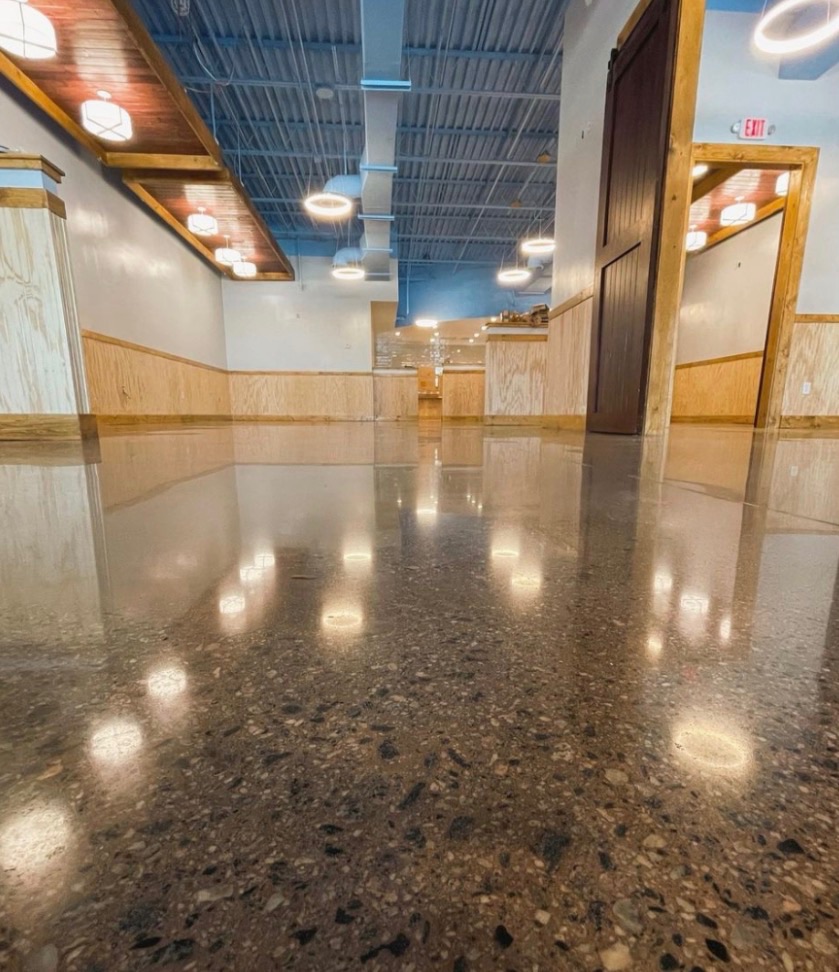 Commercial floor coating