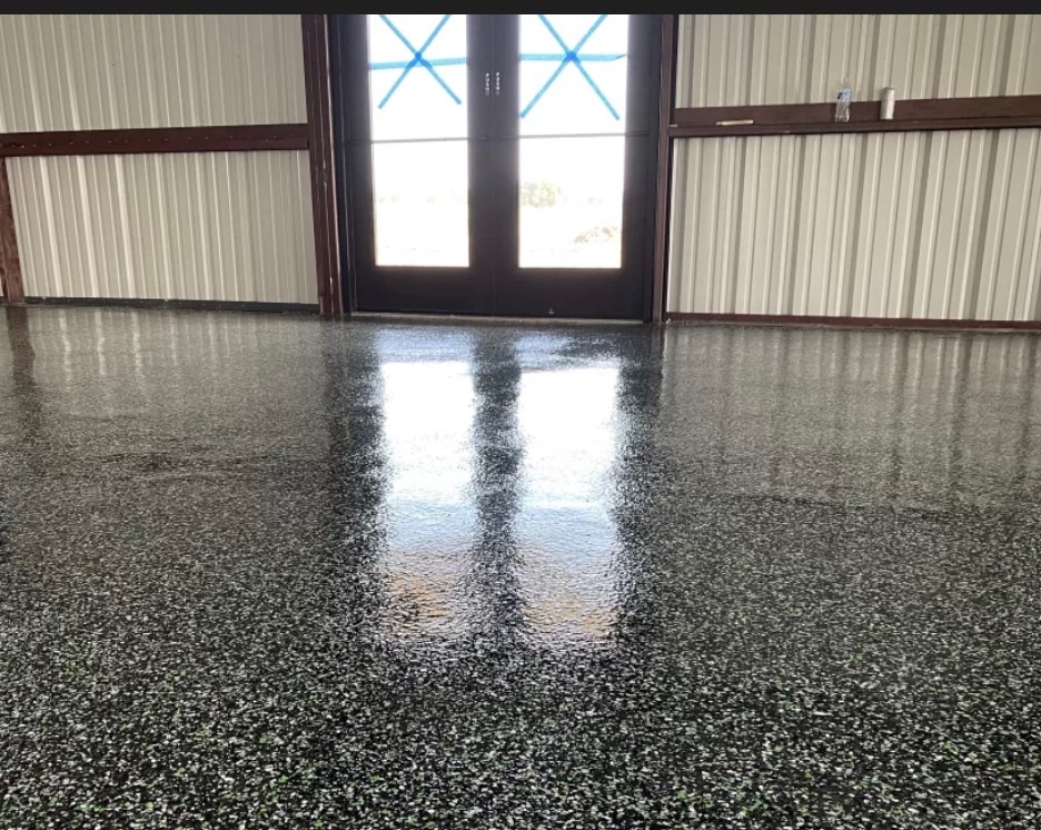 Garage floor coating project